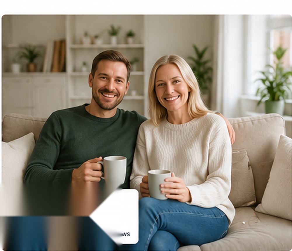 Happy UK customers in a clean home